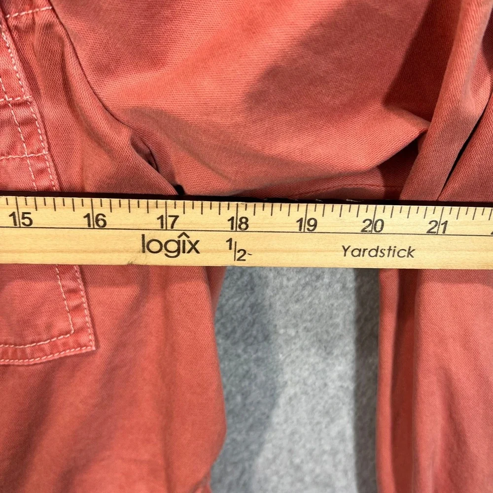 Hei Hei Anthropologie Women S Utility Jacket Salmon Pink Asymmetrical Drawstring
